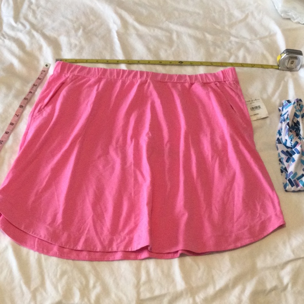 Vintage XL Fresh Produce Avery Flamingo short pink skirt NWT w/ headband